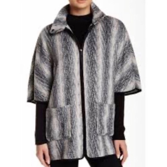 Anthropologie Ro & De Wool Blend Poncho Jacket - Picture 1 of 16